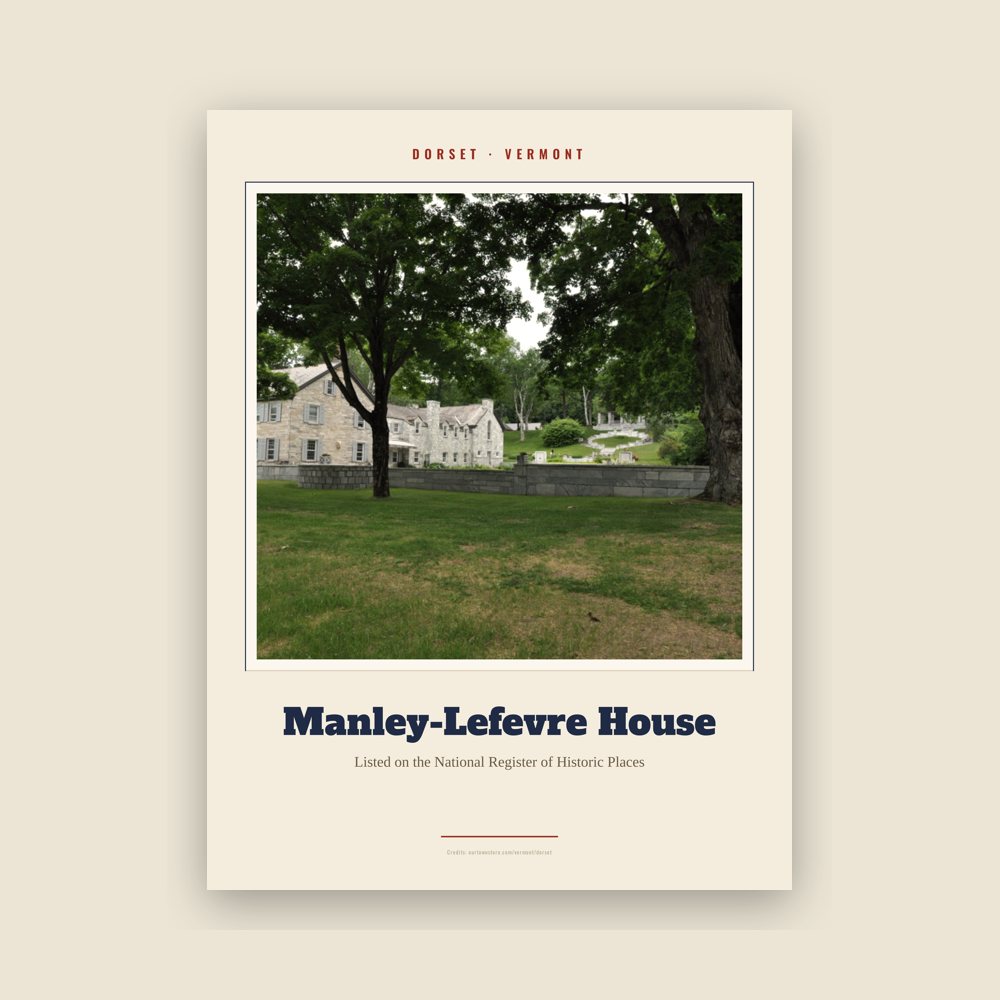 Dorset Manley-Lefevre House Landmark Print