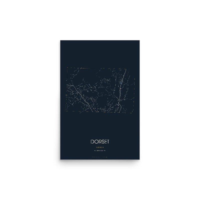 Dorset Street Map Poster · Midnight
