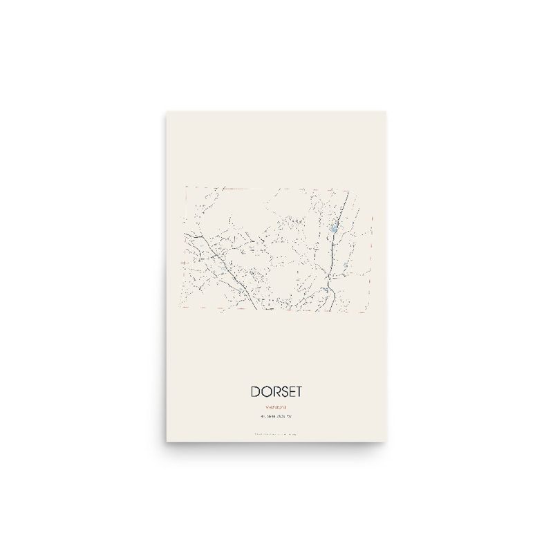 Dorset Street Map Poster · Linen