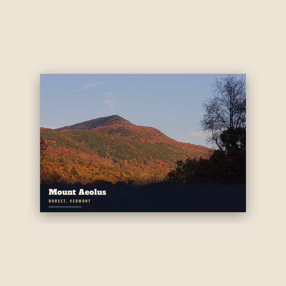 Dorset Mount Aeolus Postcard