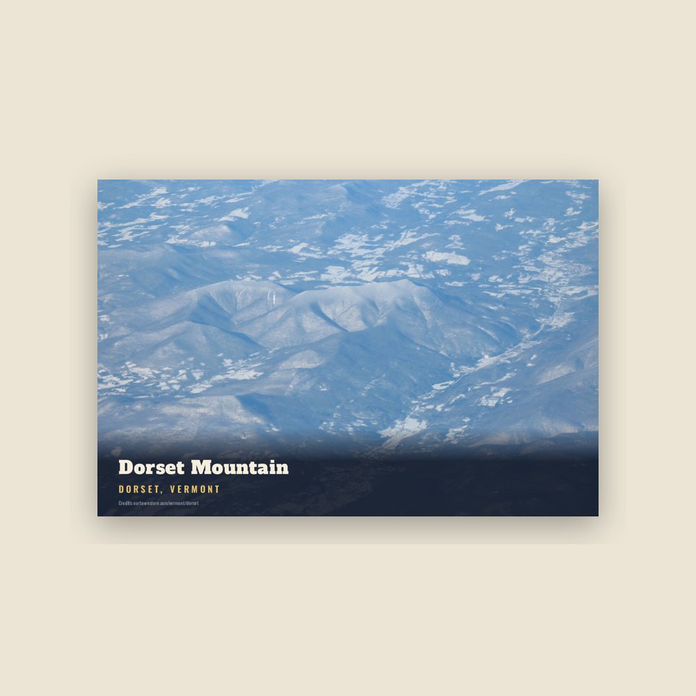 Dorset Dorset Mountain Postcard
