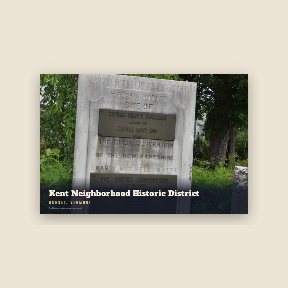 Dorset Kent Neighborhood Historic District Postcard