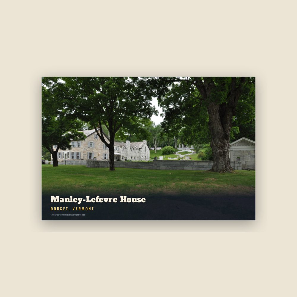 Dorset Manley-Lefevre House Postcard