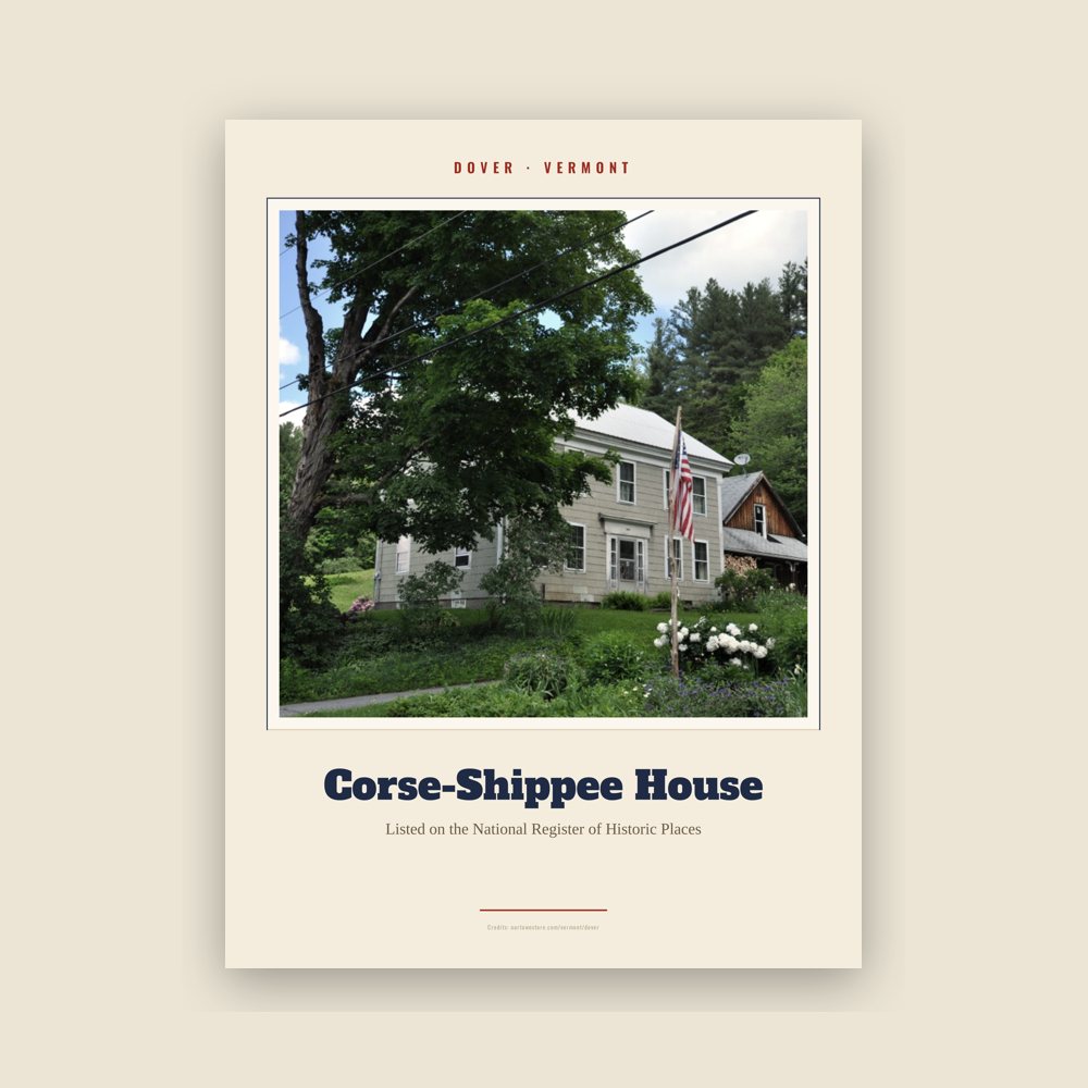Dover Corse-Shippee House Landmark Print