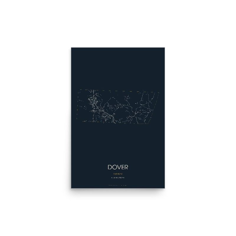 Dover Street Map Poster · Midnight