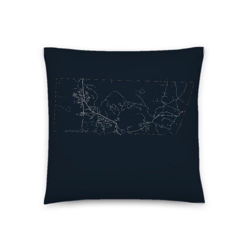 Dover Map Throw Pillow