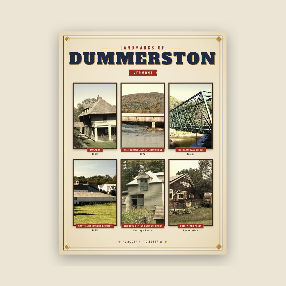 Dummerston Landmarks Photo Poster