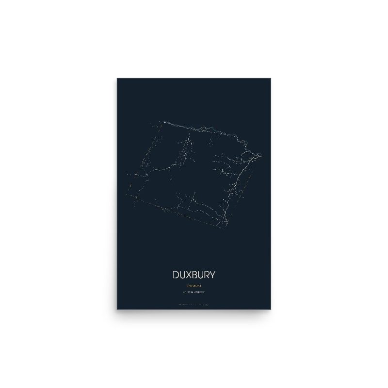 Duxbury Street Map Poster · Midnight
