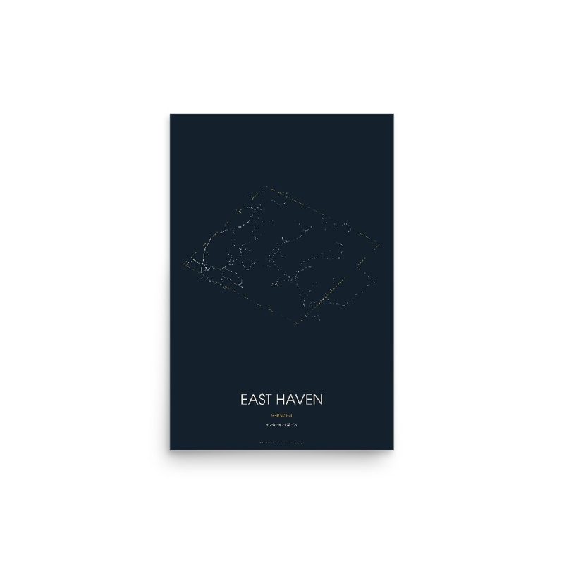 East Haven Street Map Poster · Midnight