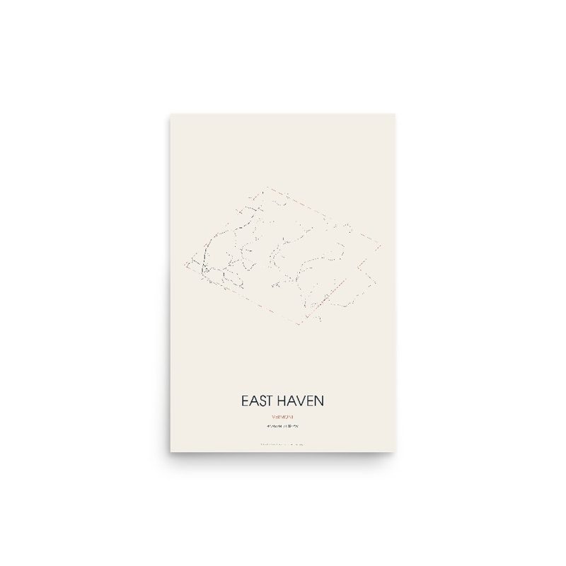 East Haven Street Map Poster · Linen