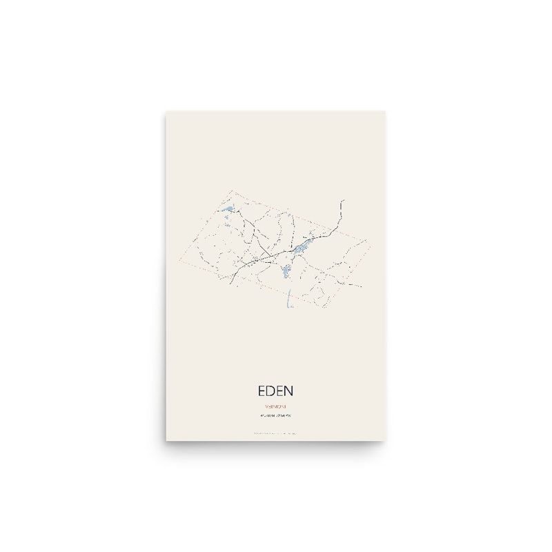 Eden Street Map Poster · Linen