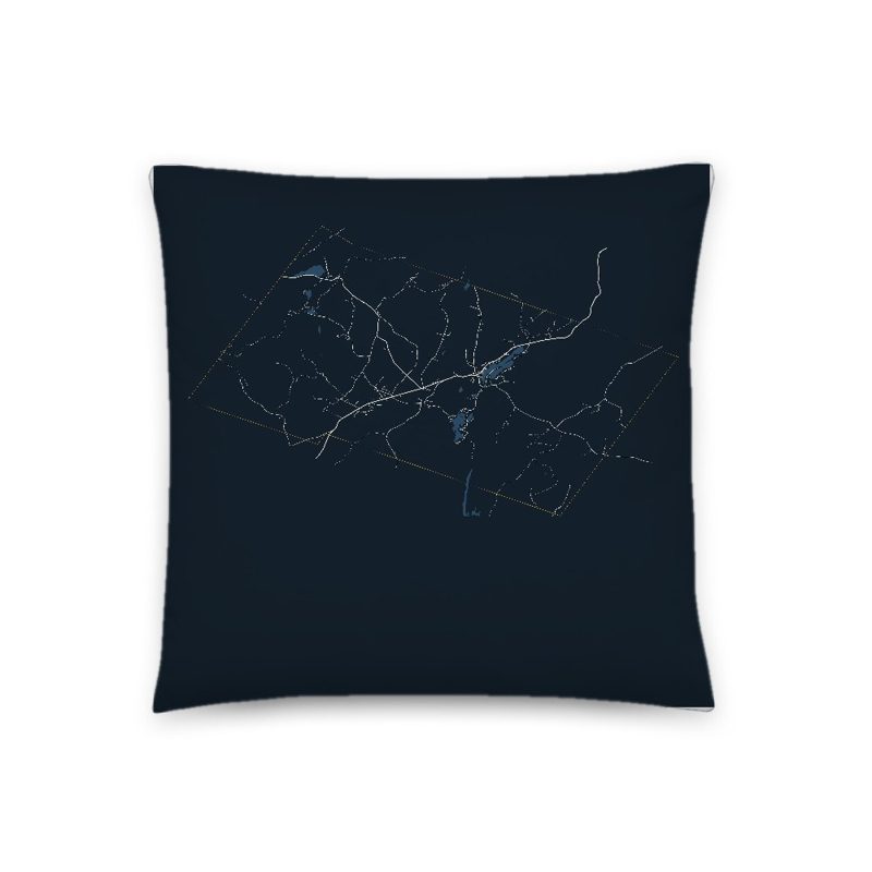 Eden Map Throw Pillow