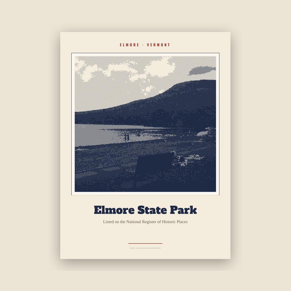 Elmore Elmore State Park Landmark Print