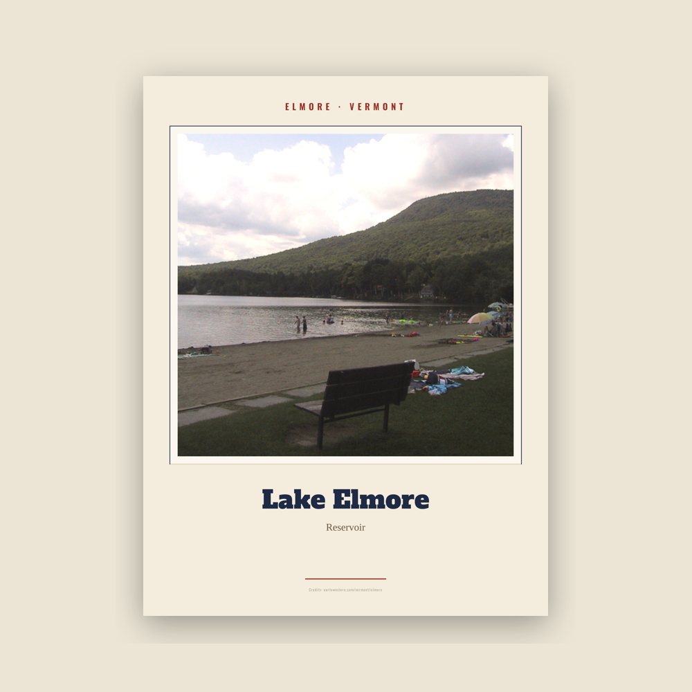 Elmore Lake Elmore Landmark Print