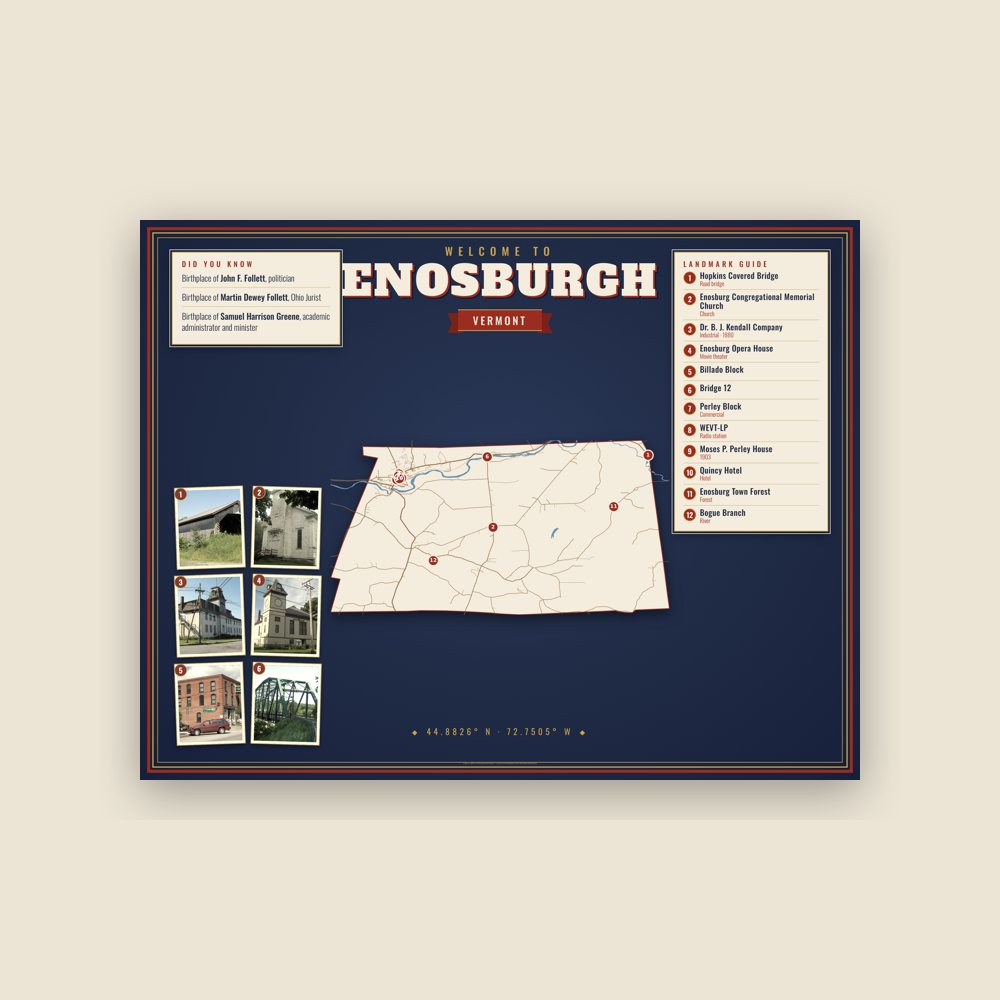 Enosburgh Map Placemat