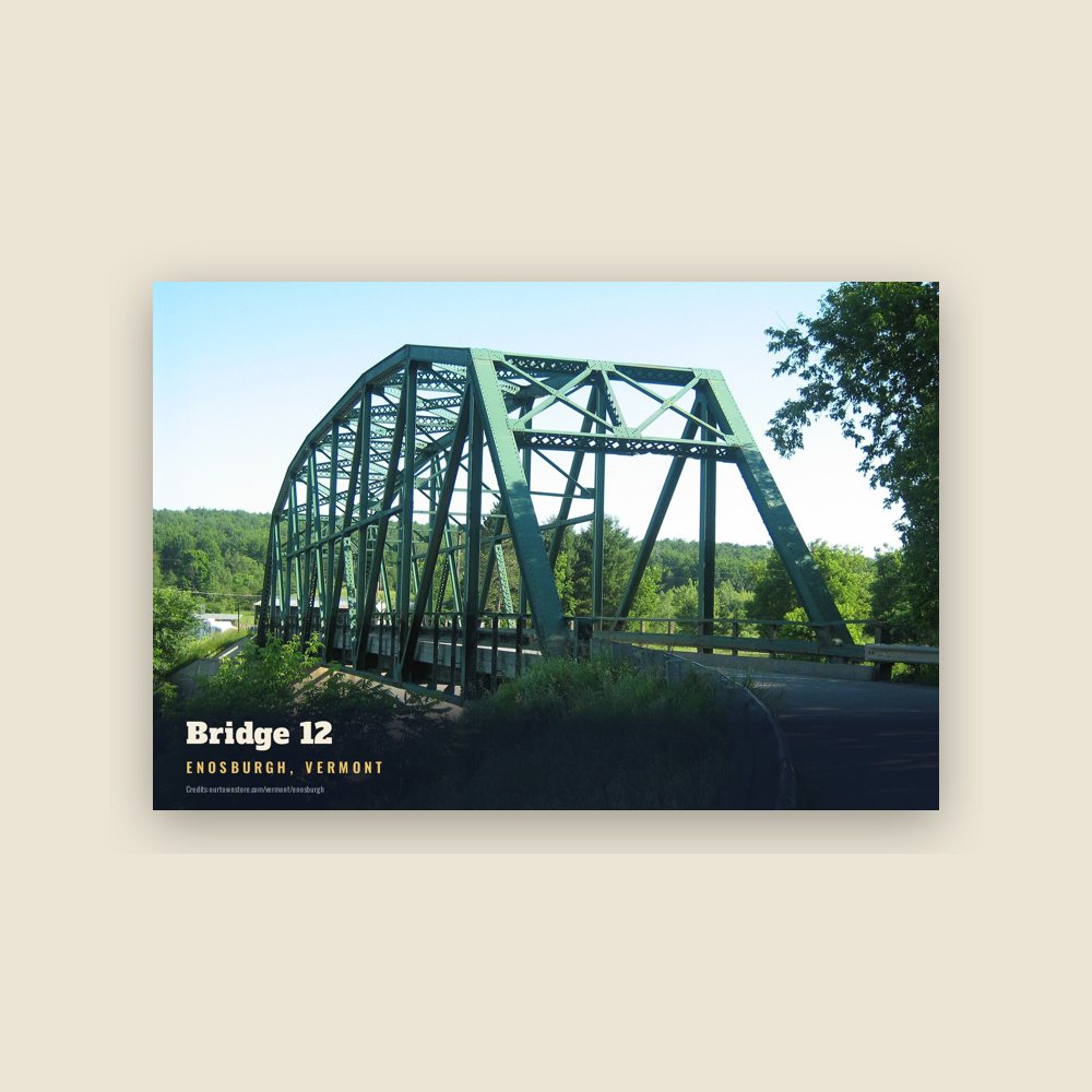 Enosburgh Bridge 12 Postcard