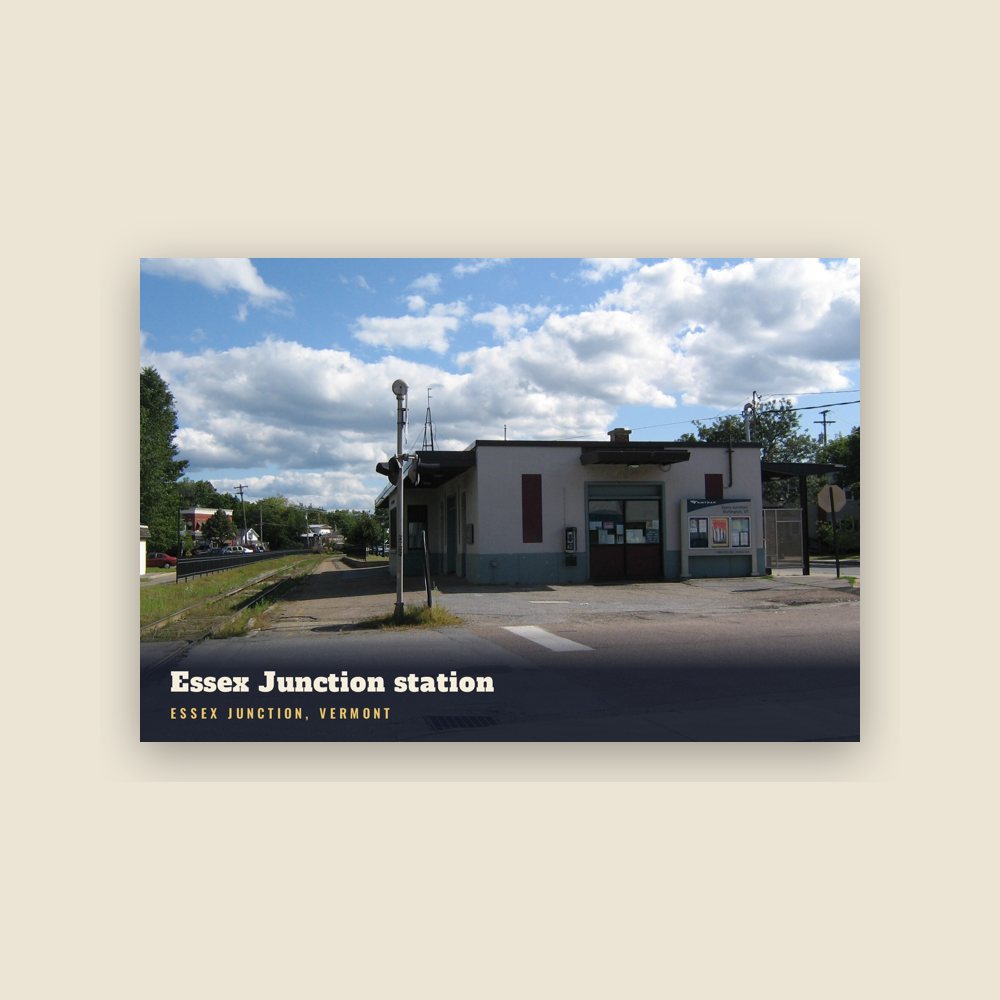 Essex Junction Essex Junction station Postcard