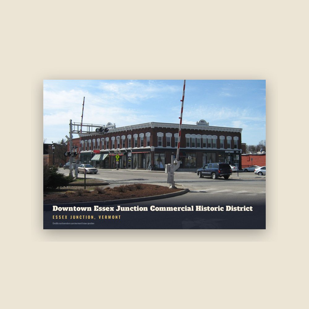Essex Junction Downtown Essex Junction Commercial Historic District Postcard