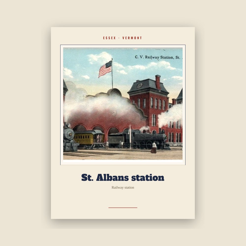 Essex St. Albans station Landmark Print