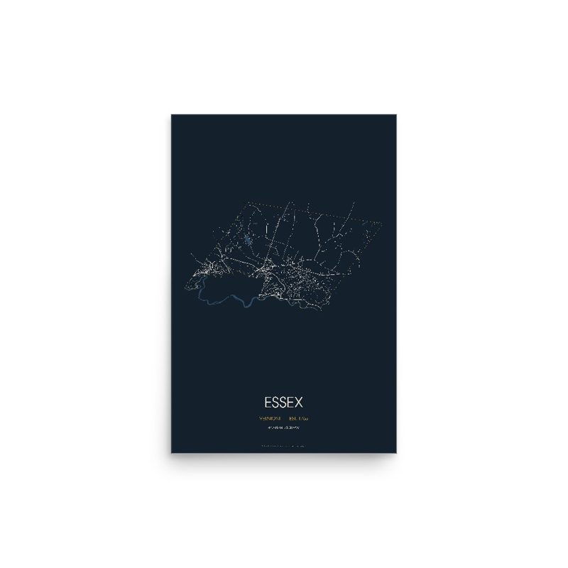 Essex Street Map Poster · Midnight