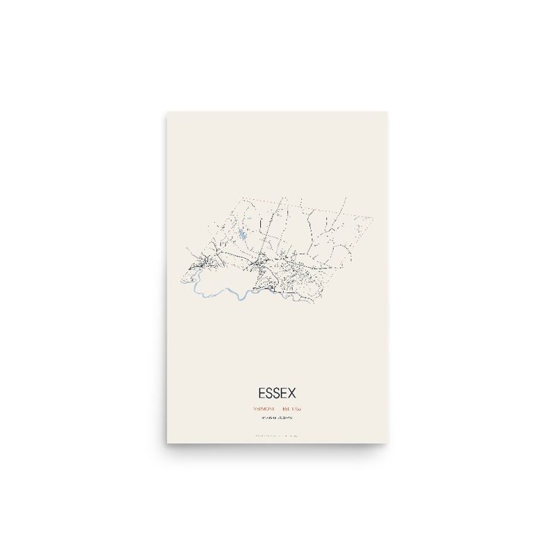 Essex Street Map Poster · Linen