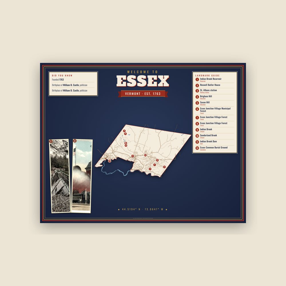 Essex Map Placemat