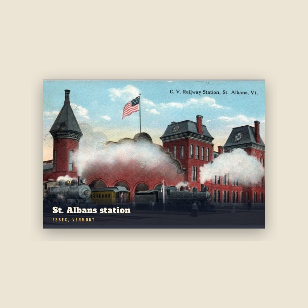 Essex St. Albans station Postcard