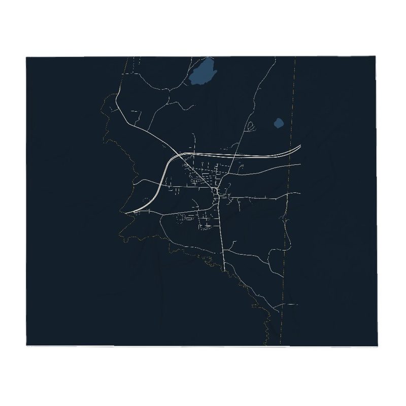 Fair Haven Street Map Throw Blanket