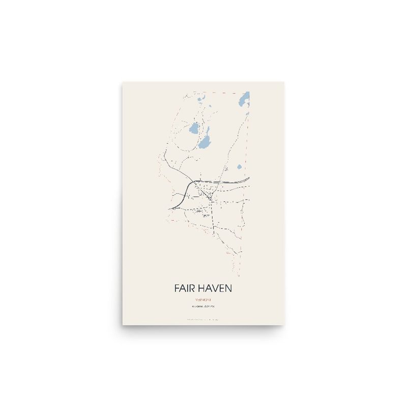 Fair Haven Street Map Poster · Linen