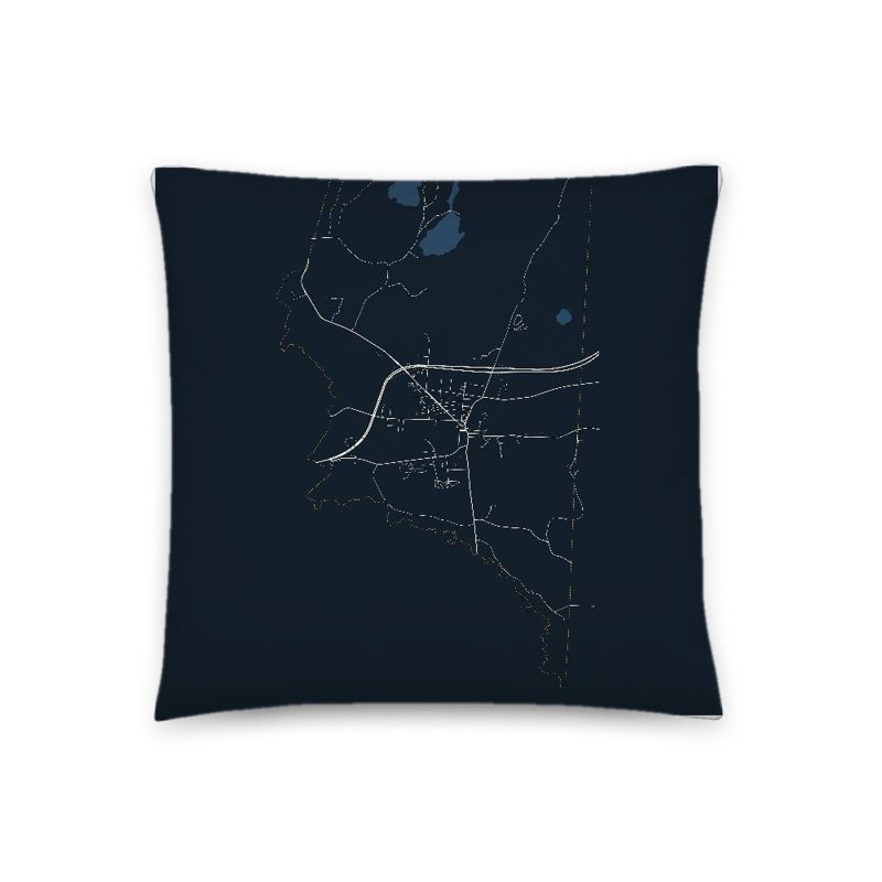Fair Haven Map Throw Pillow