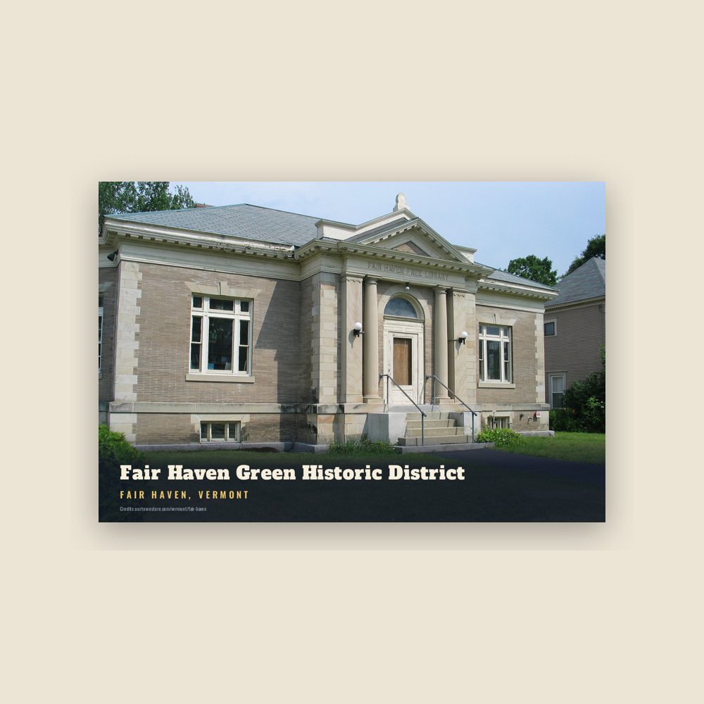 Fair Haven Fair Haven Green Historic District Postcard