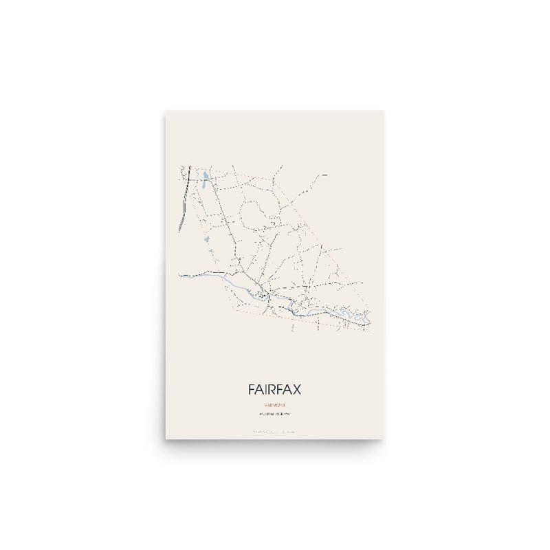 Fairfax Street Map Poster · Linen