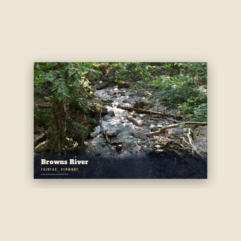 Fairfax Browns River Postcard