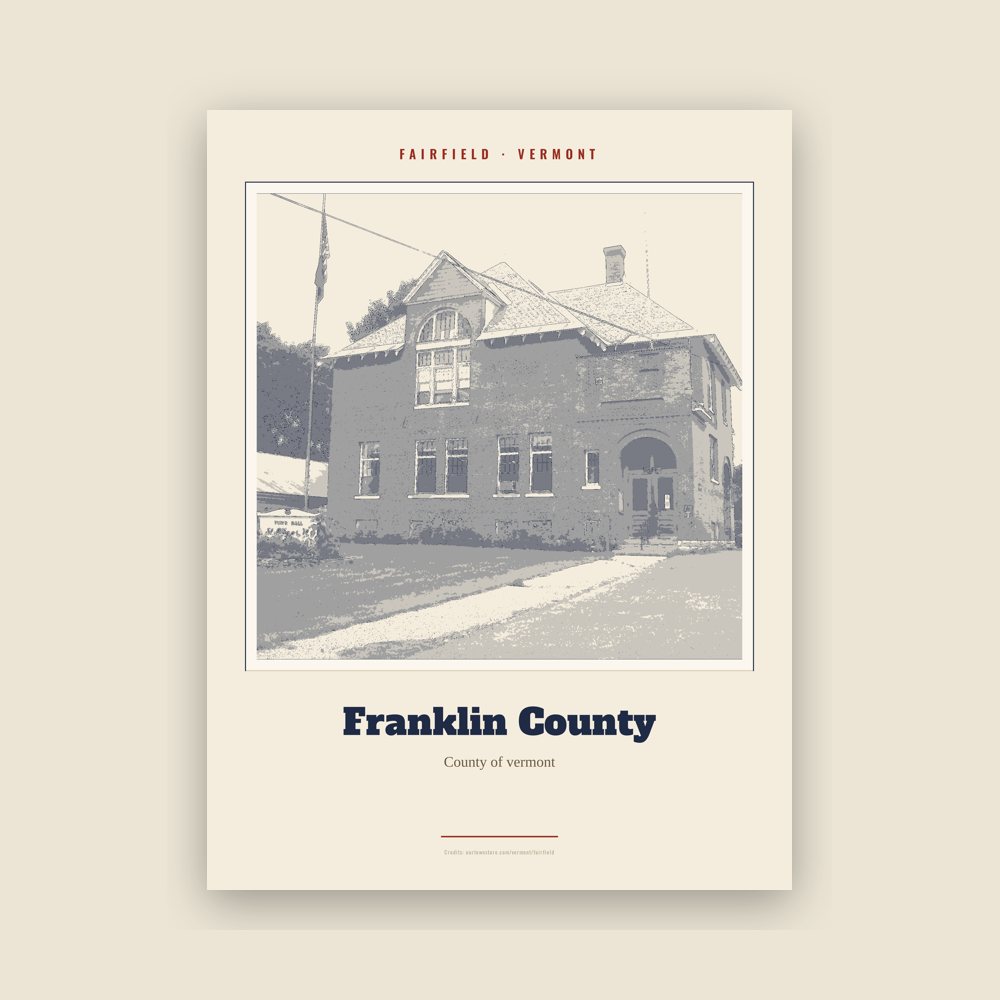 Fairfield Franklin County Landmark Print