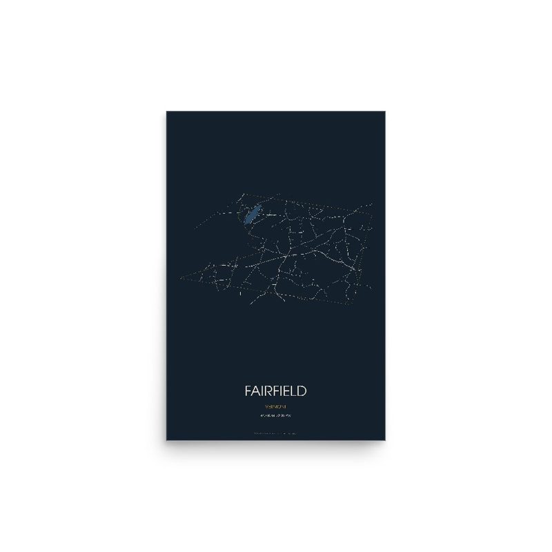 Fairfield Street Map Poster · Midnight