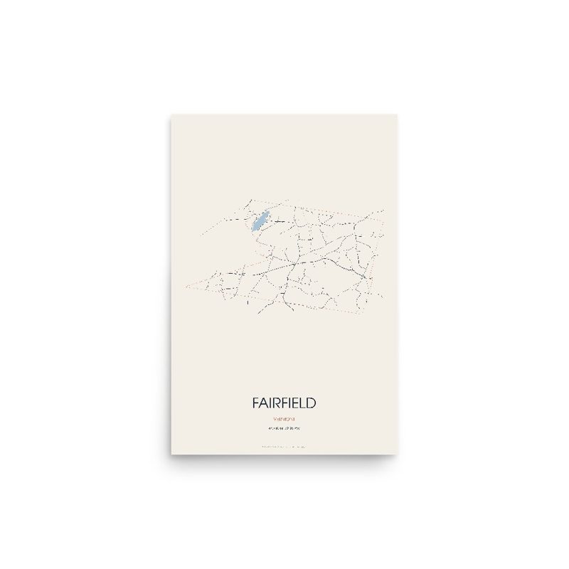 Fairfield Street Map Poster · Linen