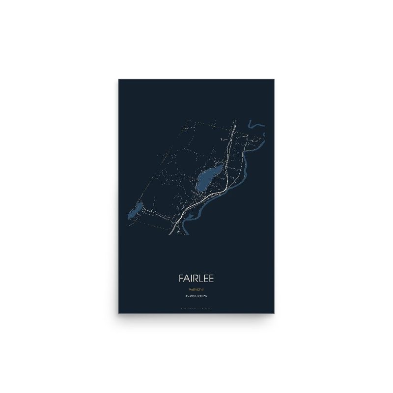 Fairlee Street Map Poster · Midnight