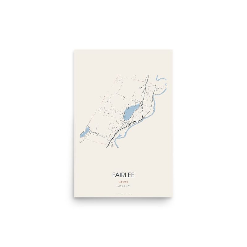 Fairlee Street Map Poster · Linen
