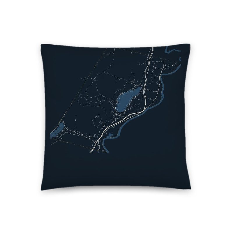 Fairlee Map Throw Pillow