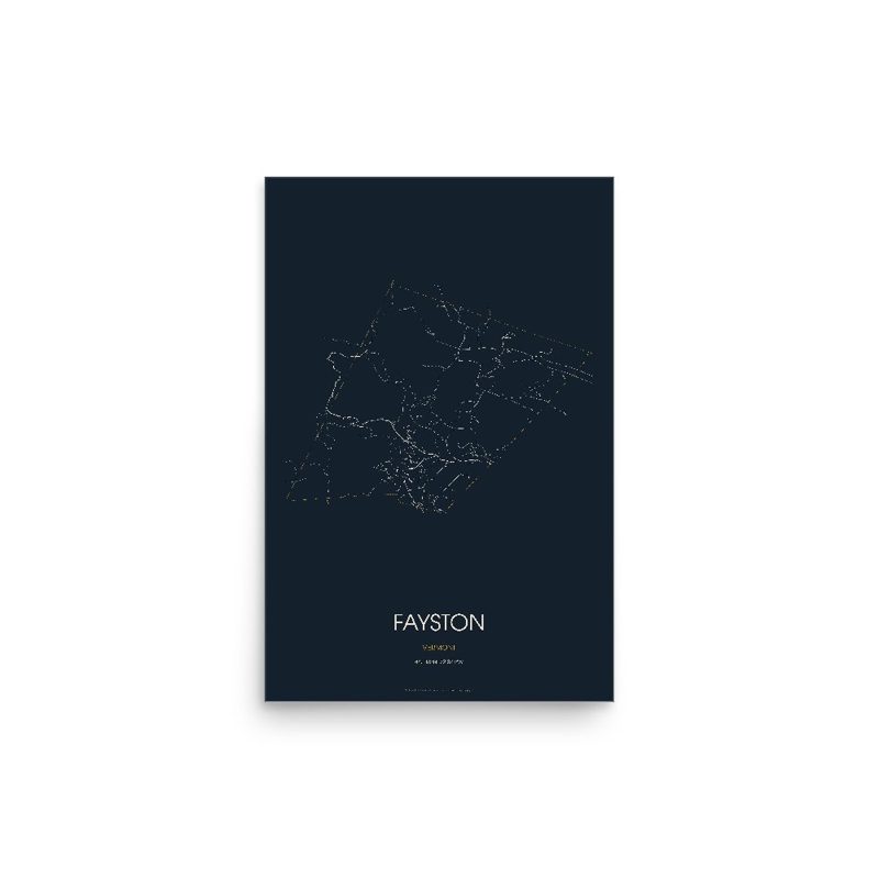 Fayston Street Map Poster · Midnight