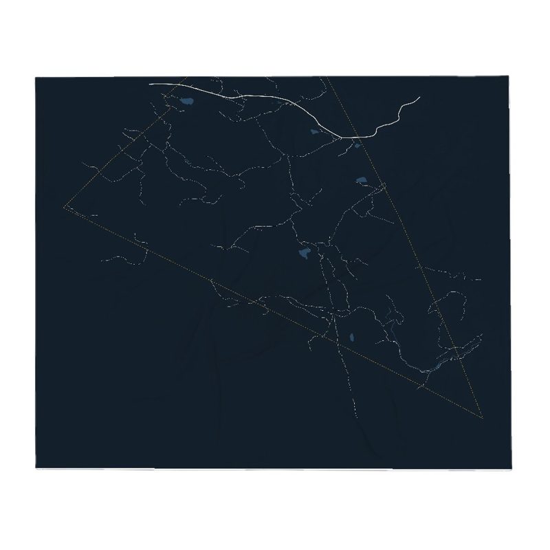 Ferdinand Street Map Throw Blanket