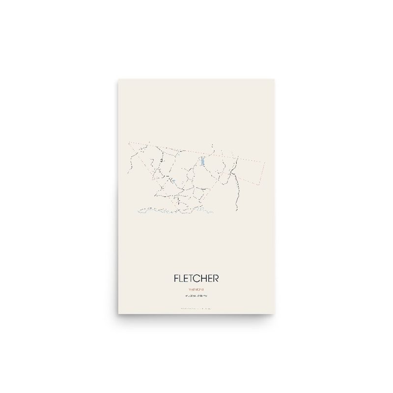 Fletcher Street Map Poster · Linen