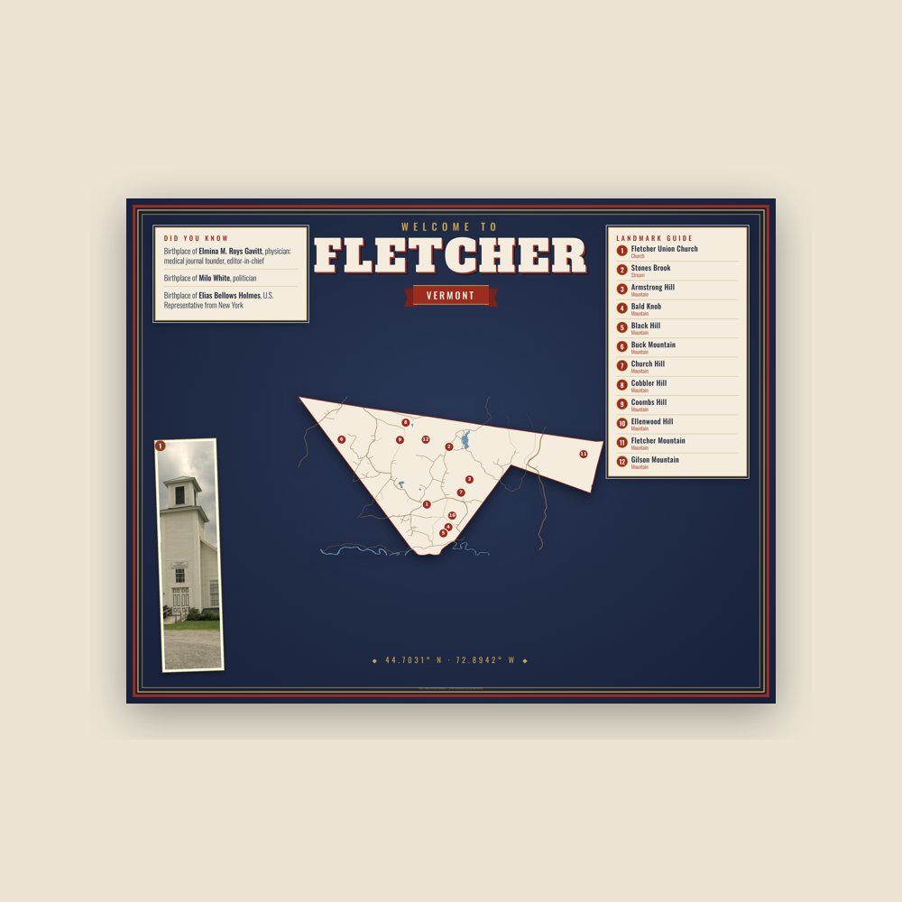 Fletcher Map Placemat