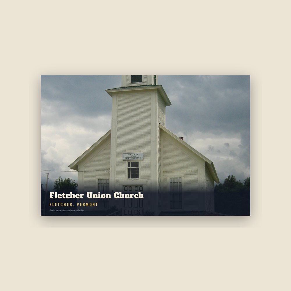 Fletcher Fletcher Union Church Postcard
