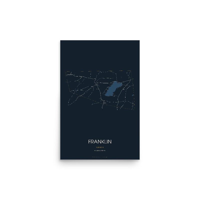 Franklin Street Map Poster · Midnight