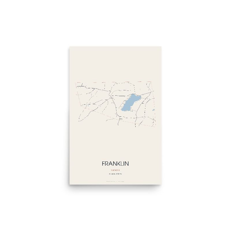 Franklin Street Map Poster · Linen