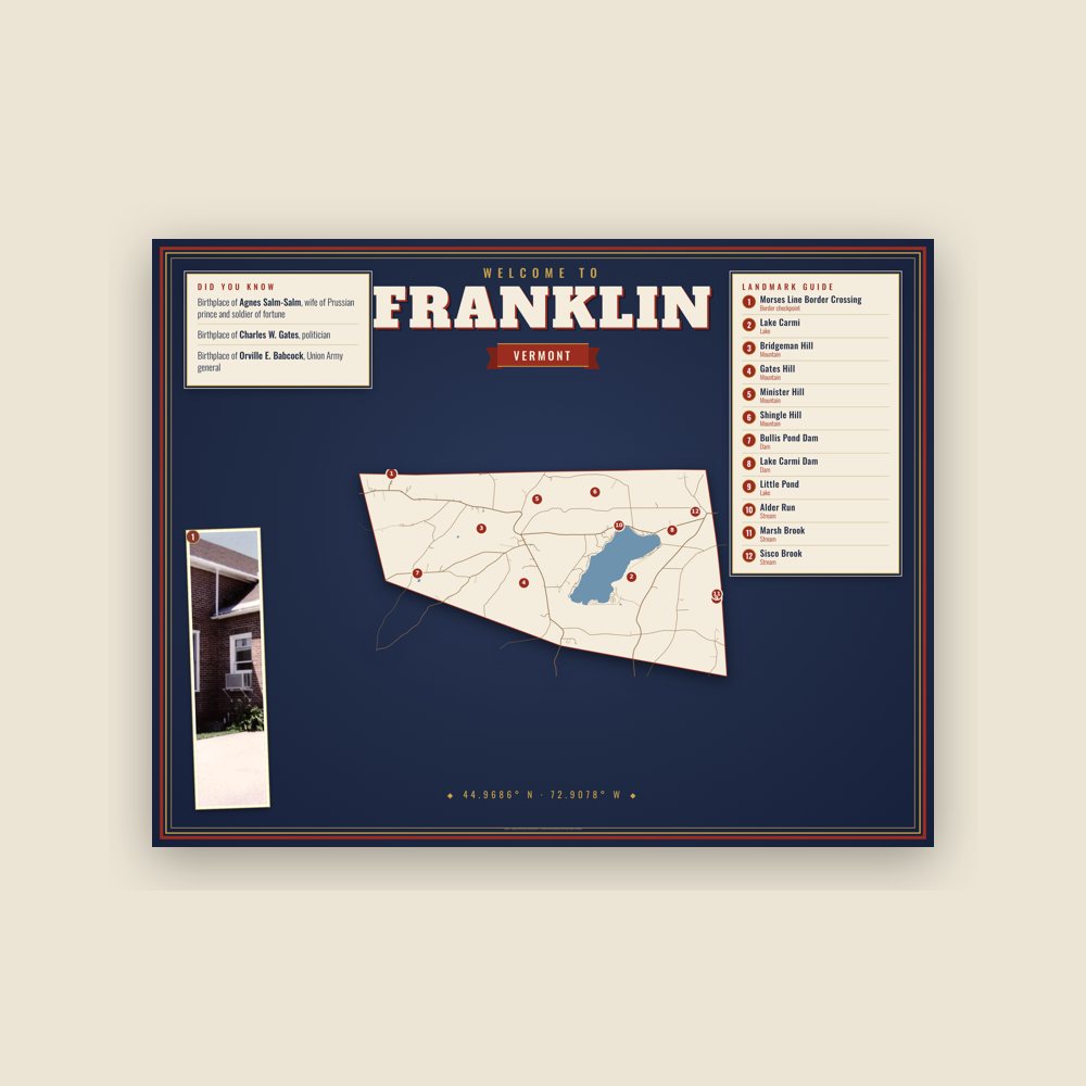 Franklin Map Placemat