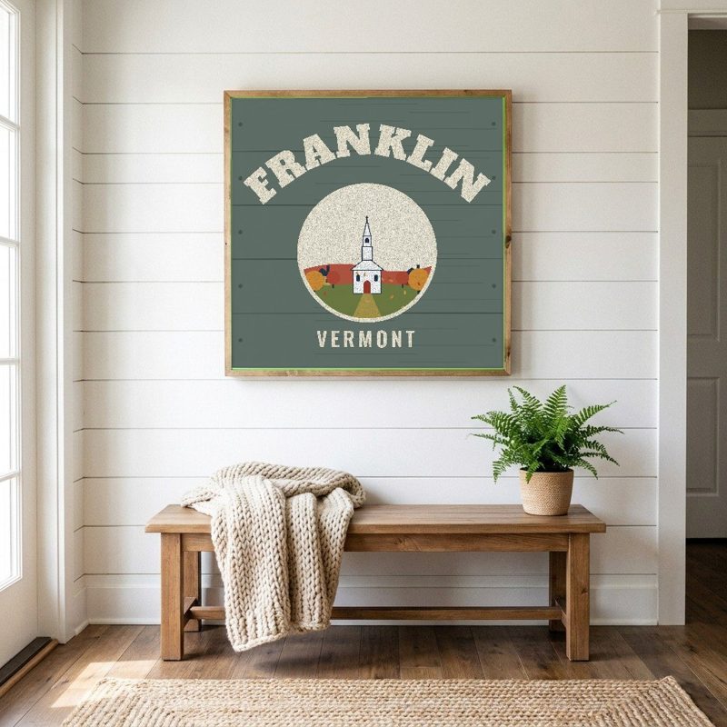 Franklin Hometown Wood Sign