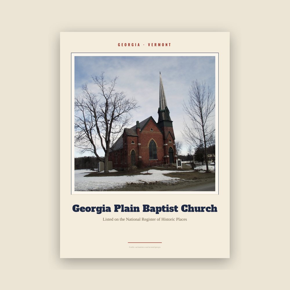 Georgia Georgia Plain Baptist Church Landmark Print