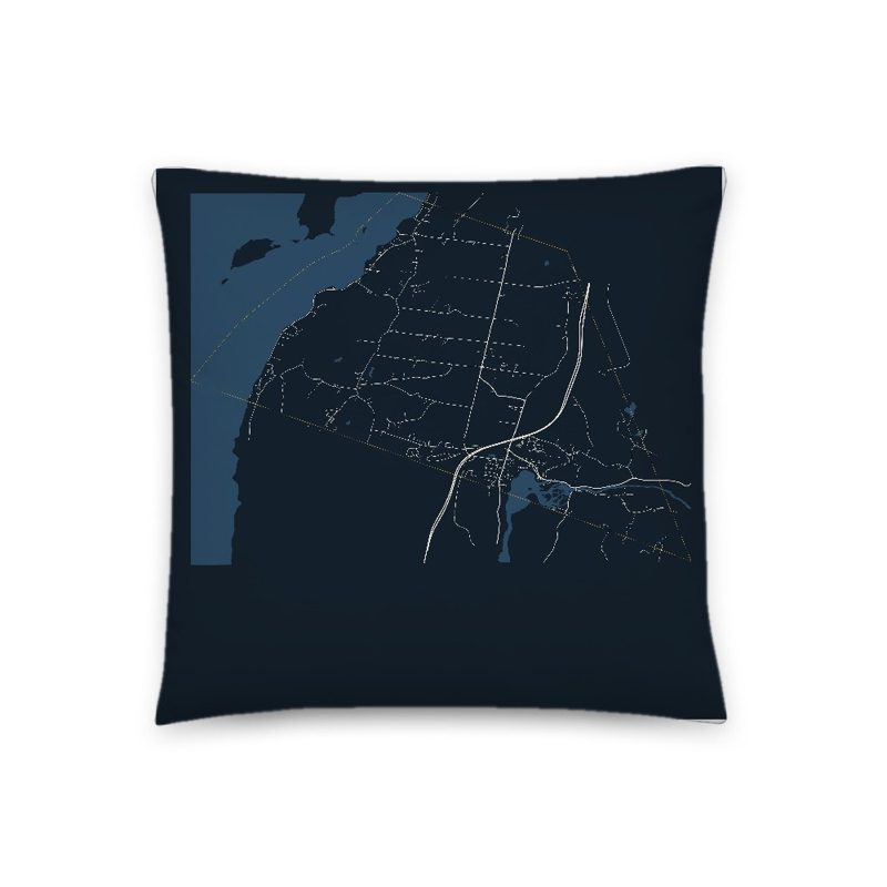 Georgia Map Throw Pillow